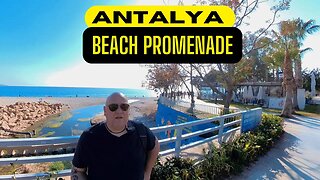 Antalya walk along beach , Türkiye