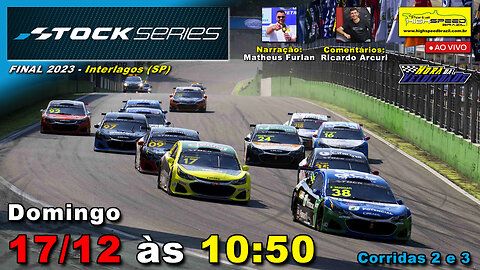 🔴 STOCK SERIES | Corridas 2 e 3 | FINAL 2023 | Interlagos (SP) | Ao Vivo