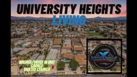 University Heights!! Low HOA ! Garage! Washer/Dryer! #UniversityHeights #Home #SanDiego