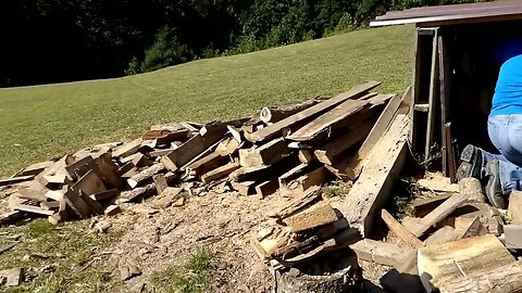 Lets get that wood stacked up and ready for winter.