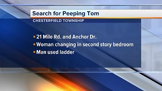 Police: Peeping Tom uses ladder to watch woman through window in Chesterfield Township