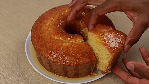 Orange cake! The easiest recipe in the world, it's fluffy