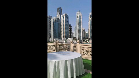 Downtown view in dubai fountain area dubai mall new video 2024