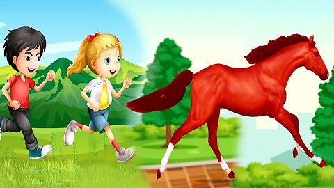 Learning Colors With HORSE, Chickens, Dogs, Cats - Fun Color-Changing Animals On The Farm Cartoon