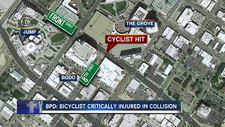 Man in hospital with life-threatening injuries after bicycle vs. vehicle crash