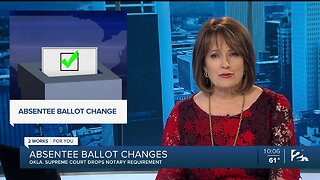 Absentee ballot changes: Oklahoma Supreme Court drops notary requirement