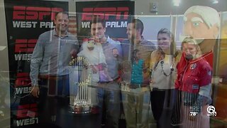 2019 World Series trophy comes to WPTV and ESPN 106.3