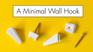 A Most Minimal 3D Printed Wall Hook