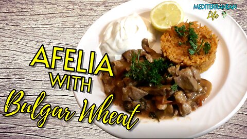 The Most Delicious Afelia with Bulgar Wheat |Like My Mama Used to Make