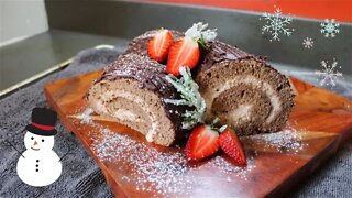 Almond and Chocolate Yule log (Bûche De Noël) | Acquired Taste EP. 24