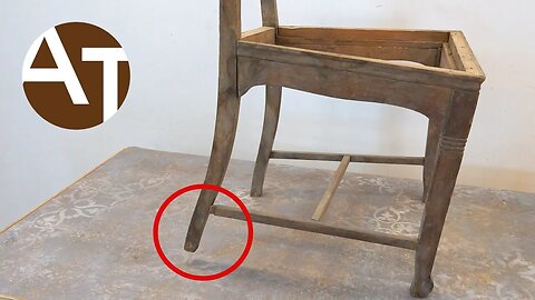 Very BENT chair with a surprise secret / CHAIR RESTORATION