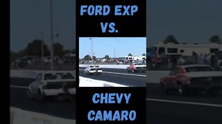 Epic Ford vs. Chevy Old School Drag Race! #shorts