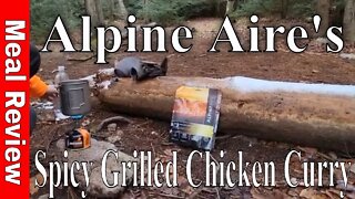 AlpineAire Spicy Grilled Chicken Curry - Dehydrated Meal - Backpacking Meal Cooked by Lake