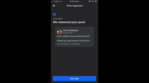 Facebook removing stuff about biolabs, Ukraine and WHO ?