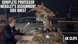 Complete Professor Weasley's Assignment Side Quest | Hogwarts Legacy 4K Clips