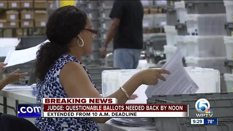 Judge extends Palm Beach County Supervisor of Elections deadline to produce questionable ballots