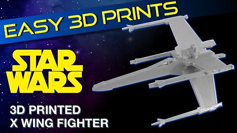 Star Wars 3D Print X Wing Card Kit - For Beginners