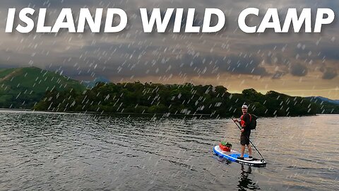Island Wild Camp in a Storm | UK Lake District