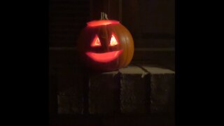 Toddler pumpkin carving