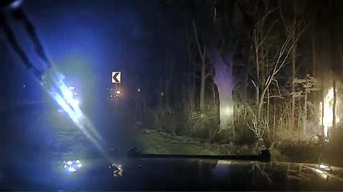 Deputy rescues man from burning car