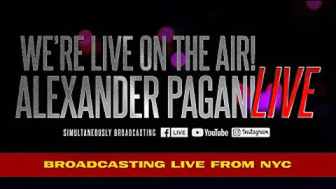 We're Live On The Air! Alexander Pagani
