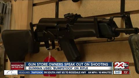 Local gun shop owners speak out on Las Vegas shooting