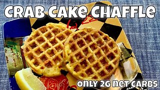 🦀 Keto Crab Cake Chaffle - sounds silly, tastes amazing! 🦀