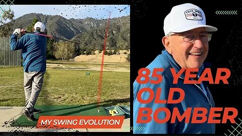 85 Year Old Hits over 200 Yards with Over the Top Miracle Swing!