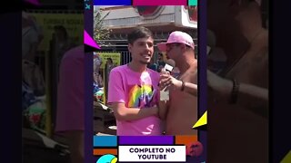 Situação complicada 😂!! #humor #paradalgbt #shorts #entrevista #rockinrio2022