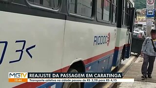 Passagem de ônibus tem valor reajustado em Caratinga