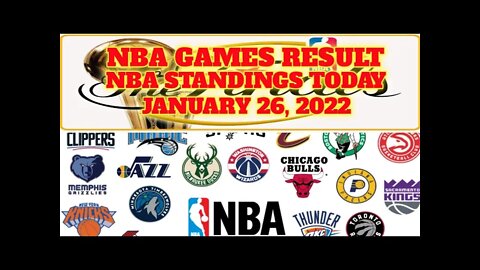 #NBA #NBA STANDINGS TODAY AS OF JANUARY 26, 2022 #NBA UPDATE TODAY #NBA GAME RESULTS TODAY #TRENDING