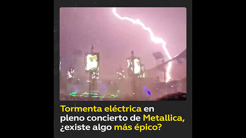 Cae tormenta eléctrica en pleno concierto de Metallica en Múnich