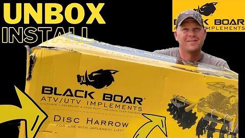 Black Boar Disk Harrow for ATV/UTV - Unbox and Install Video