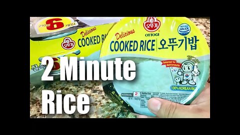 Ottogi Fresh Cooked 2-Minute White Rice Taste Test