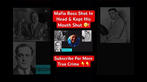 Mafia Boss Frank Costello Shot In Head & Kept His Mouth Shut 🤫! #mafia #hitman #mobboss #crime