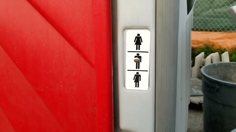 How The Half Woman Half Man Poops In A Porta Potty. This Crap (pun intended) Has To Stop!!!
