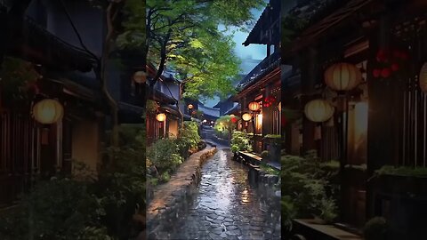 快速入睡：雨声催眠曲冥想，重拾睡眠宁静：乡间下雨声助眠，冥想放松，治愈失眠问题，实现深度休息与身心平衡#BGM#shorts #shortsvideo #sleepmusic #sleep