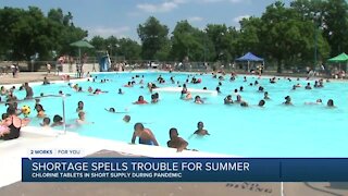 Nationwide shortage of chlorine tablets for pools