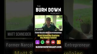 Matt Schneider talks about something interesting as a narcotics detective! #theburndownpodcast