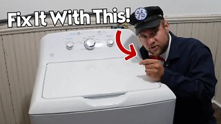 GE Washer Won't Drain or Spin Dry Clothes Well - How to Fix With a Drill