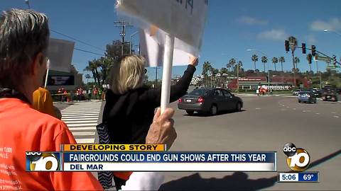 Del Mar Fairgrounds could stop hosting gun shows