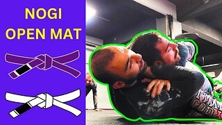Open Mat NoGi Roll with Ahmet - BJJ White Belt vs Purple Belt
