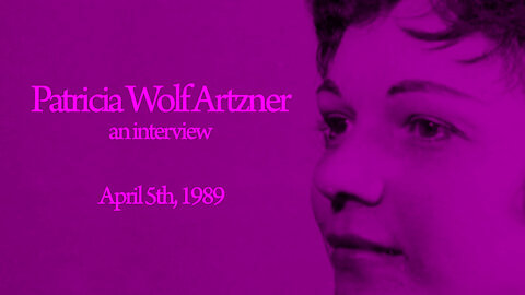 Patricia Wolf Artzner - An Interview