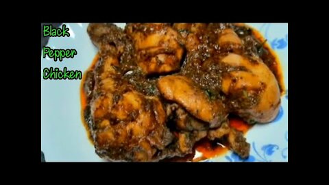 How To Make Restaurant Style, "Black Pepper Chicken" At Home | "Black Pepper Chicken Recipe Indian"