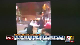 Murder trial for Briana Benson began today
