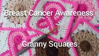 Crochet Granny Square Tutorial! Breast Cancer Awareness