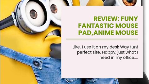 Review: Funy Fantastic Mouse Pad,Anime Mouse Pad,Gaming Mouse Pad,Non-Slip Rubber Base MousePad...