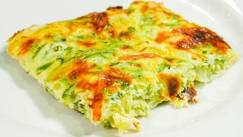 THIS ZUCCHINI RECIPE WITHOUT FLOUR WILL SURPRISE YOU! A healthy recipe to replace meat