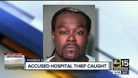PD: Man slept in Phoenix hospital basement, robs them of computers