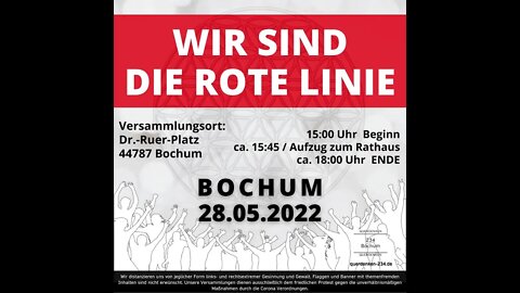 Samstagsdemo #Bochum 28.05.2022 #demo #live #querdenken #freiheitstrommeln